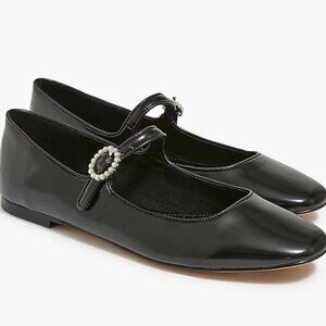J. Crew Black Mary Jane Flats NWOT